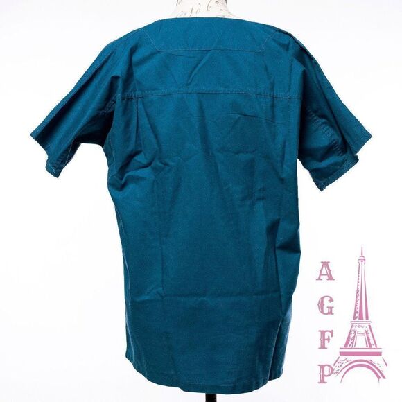 Landau nursing uniform green medical nurse short sleeve scrubs top 💖 2/$30 - Picture 5 of 10